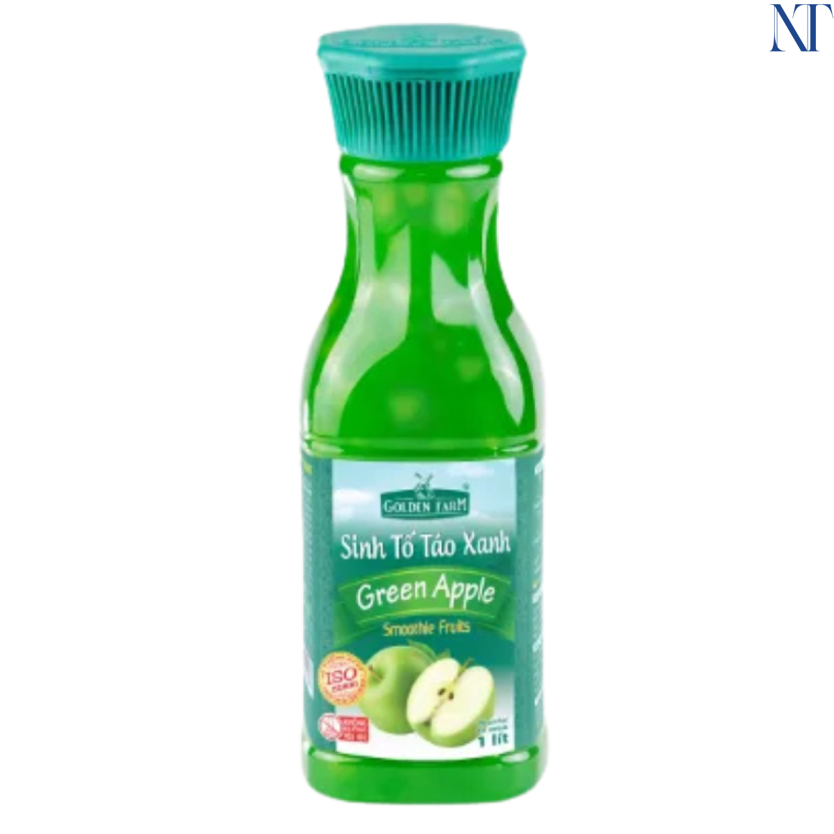 Golden Farm Sinh Tố Táo Xanh 1L